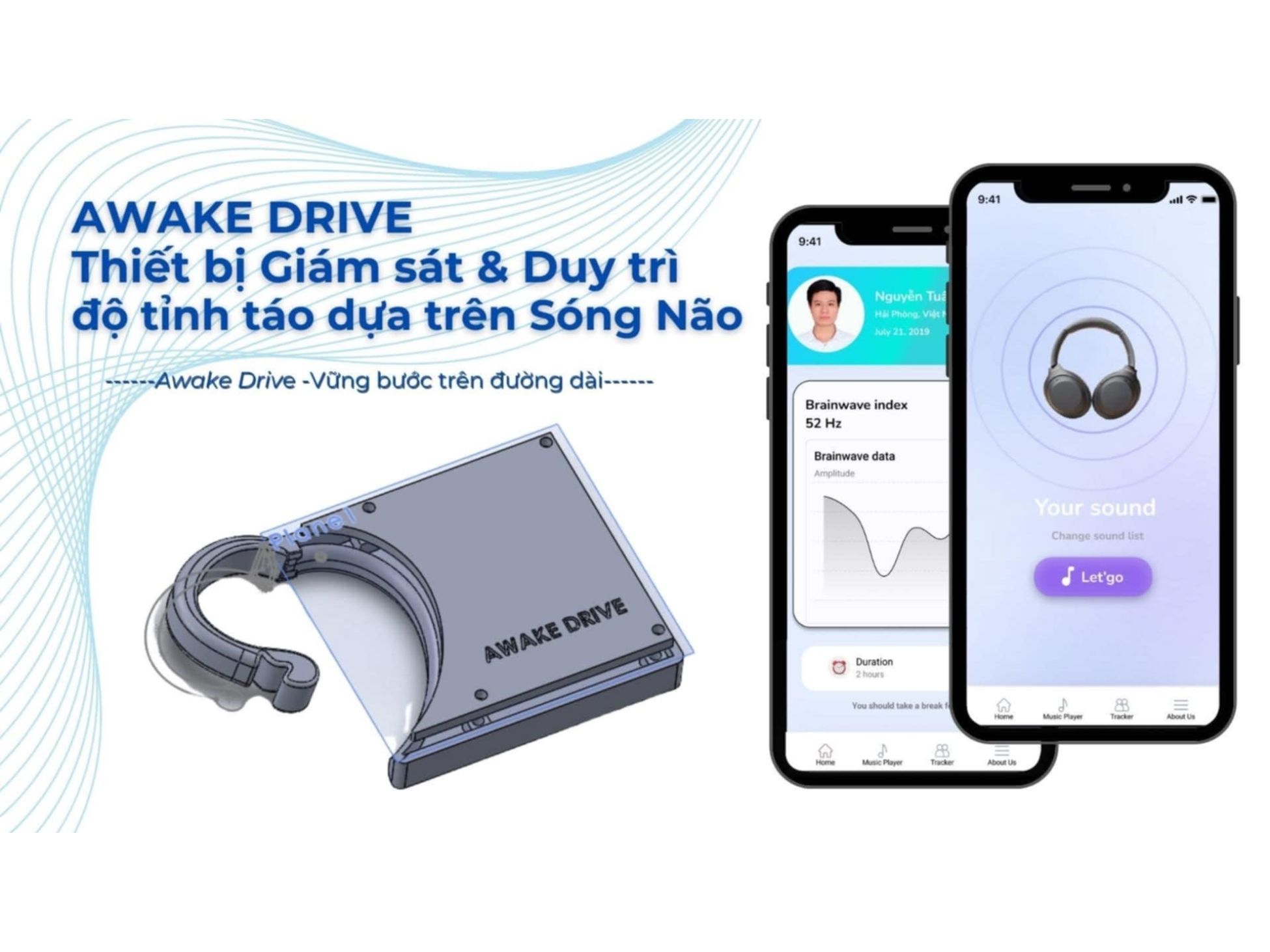 Awake Drive – Ứng dụng dùng sóng não EEG để cảnh báo buồn ngủ khi lái xe